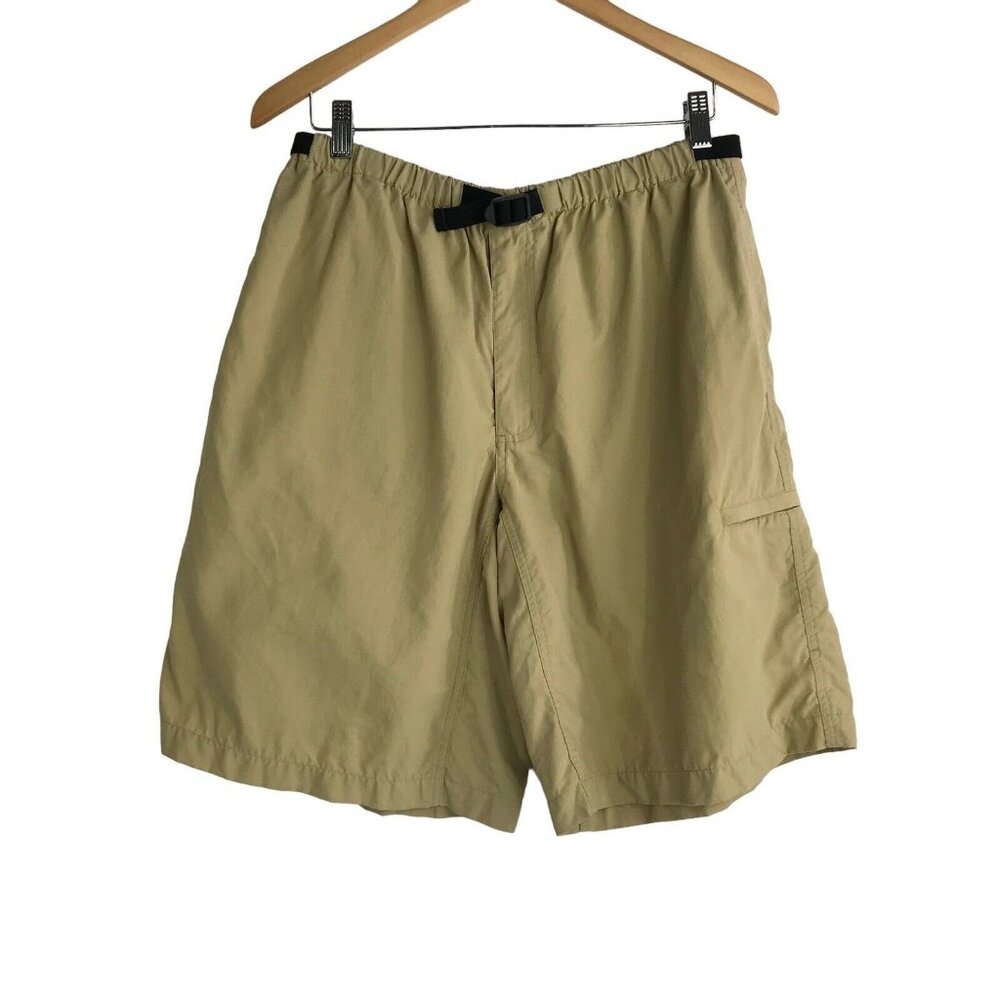 Patagonia Shorts Mens Size Large Baggies Khaki Elastic Belt Unlined Pockets - Picture 1 of 11